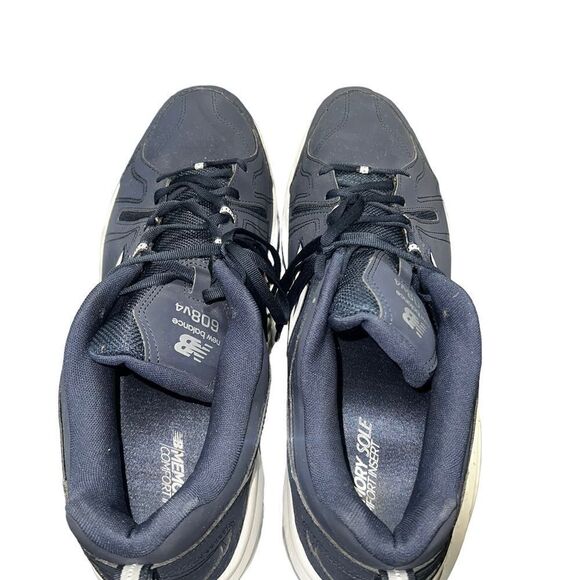 New Balance 608v4 Mens 18 Running Shoes Navy White MX608CV4 Low Top Lace Up - Picture 5 of 7